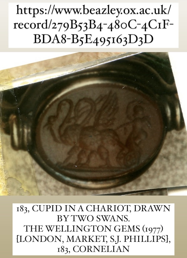 Georgian gold ring with an intaglio of Cupid in a chariot. Italian, 18th century - image 15