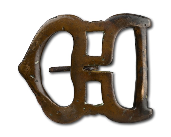 Two large Medieval bronze buckles. French or English, 15th / 16th century. - image 6