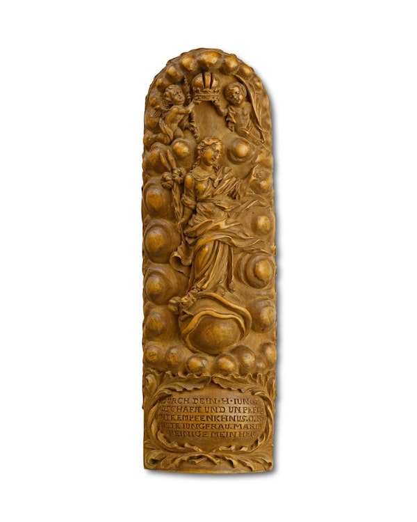Pilgrims retable in finely carved boxwood. Germany, Bohemia, early 18th century. - image 7