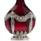 Pair of 19th century German Sliver and red glass decanters, c.1880s - image 5