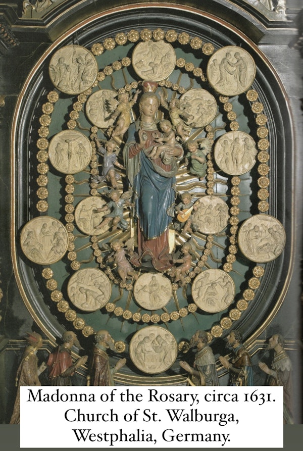 Nine wooden roundels from a Rosary Altar. Southern Germany, 16th century. - image 13
