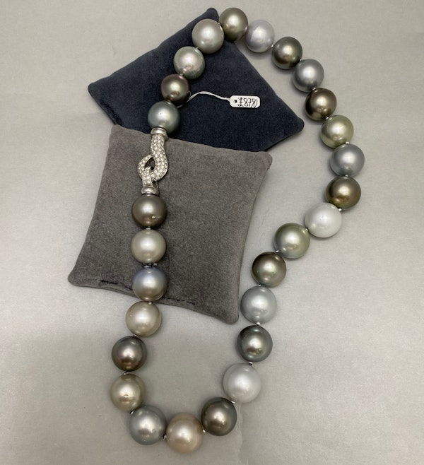 South Sea Pearl Necklace with 18ct White Gold Clasp date circa 1980, SHAPIRO & Co since1979 - image 10
