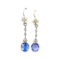 Edwardian cornflower sapphire and diamond earrings SKU: 6778 DBGEMS - image 2