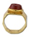 Ancient angular gold ring set with a jasper intaglio of an allegorical scene. - image 13