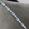Aquamarine Diamond Bracelet in 18ct White Gold date circa 1960-1970, SHAPIRO & Co since1979 - image 2