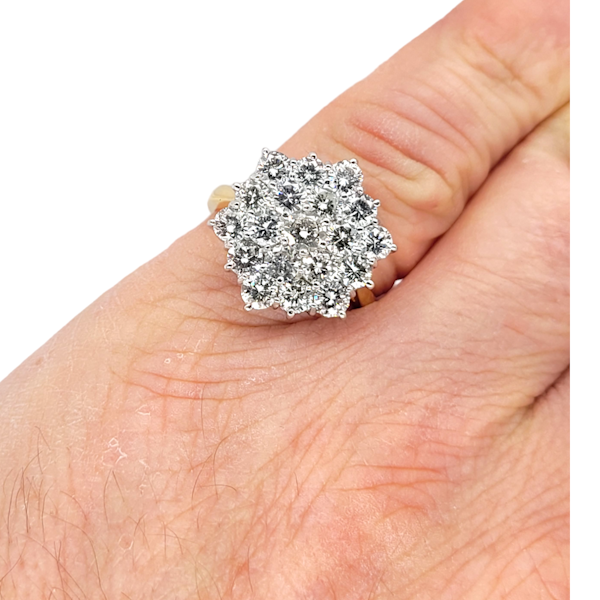 Vintage diamond cluster ring SKU: 6789 DBGEMS - image 2