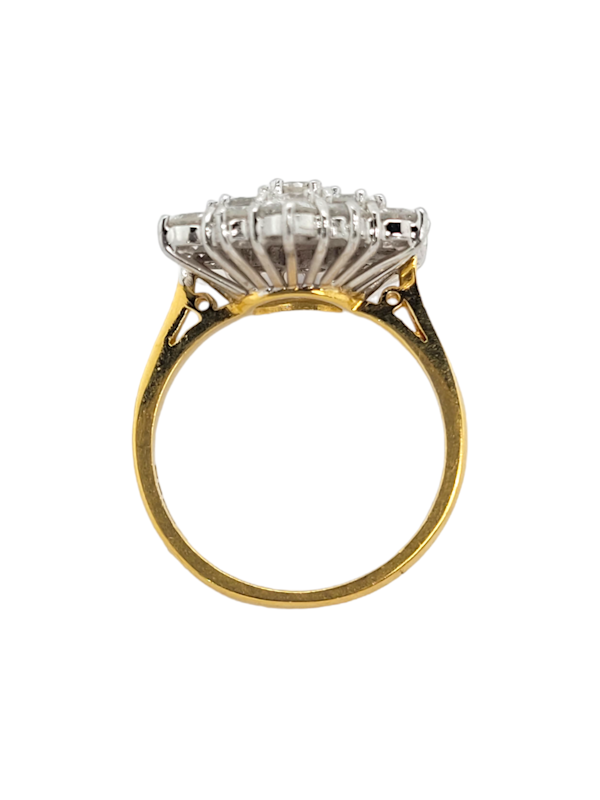 Vintage diamond cluster ring SKU: 6789 DBGEMS - image 3