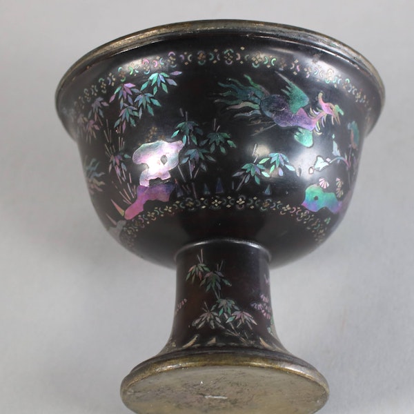 Chinese Lac Burgaute wine cup, Kangxi (1662-1722) - image 6