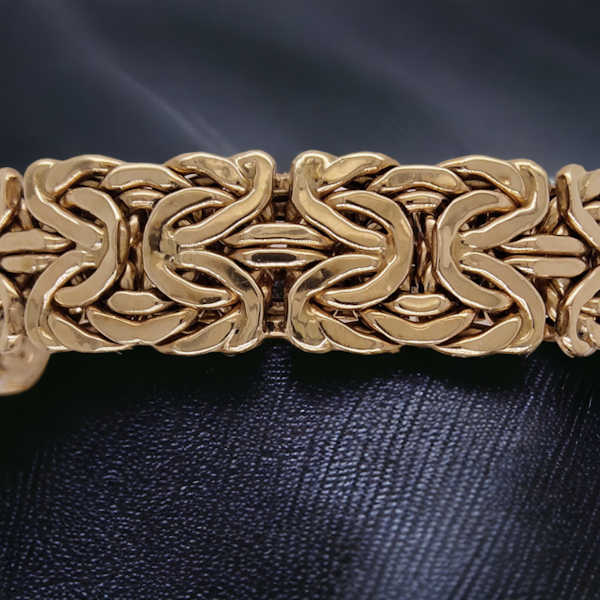 Vintage Italian Gold Bracelet - image 4