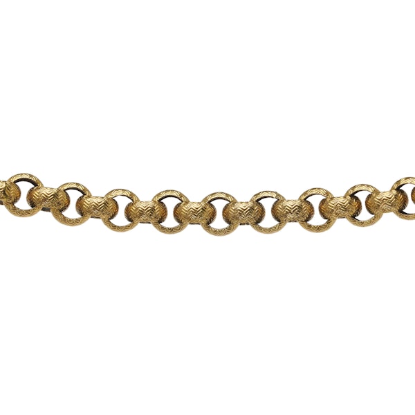 Antique Georgian Long Gold Chain, Necklace and Bracelets, Circa 1820 - image 5