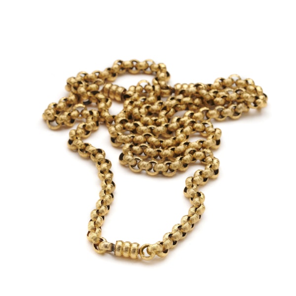 Antique Georgian Long Gold Chain, Necklace and Bracelets, Circa 1820 - image 7