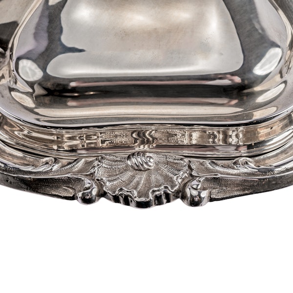 Antique set of 4 George IV silver entrée dishes - image 6