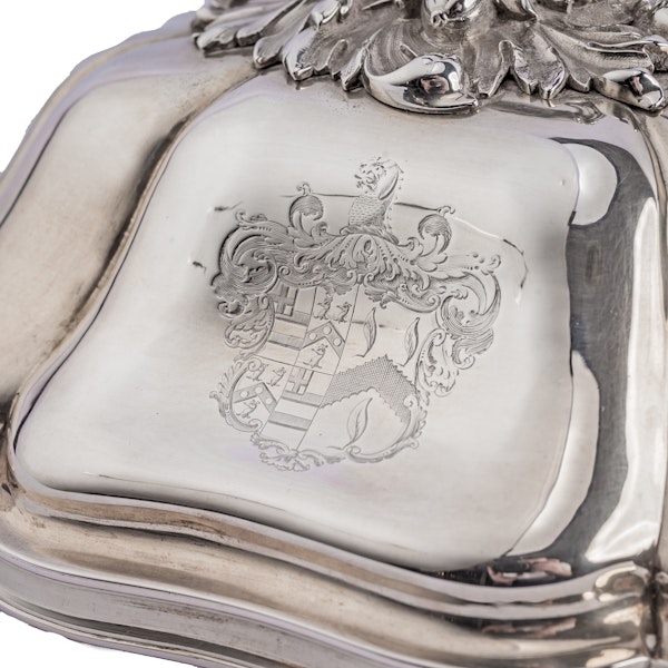 Antique set of 4 George IV silver entrée dishes - image 7