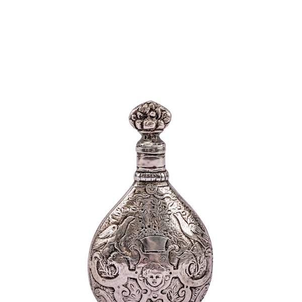 Antique pair of silver scent bottle - image 3