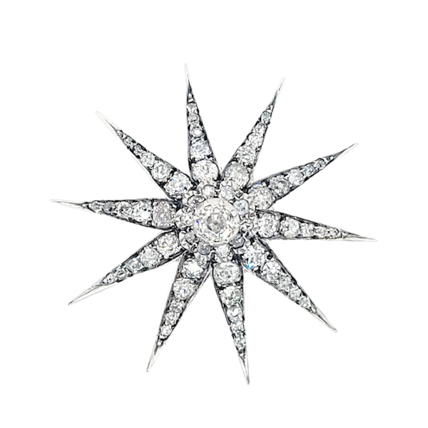 Antique diamond star SKU: 6809 DBGEMS - image 2