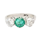 Emerald and diamond ring SKU: 6791 DBGEMS - image 1