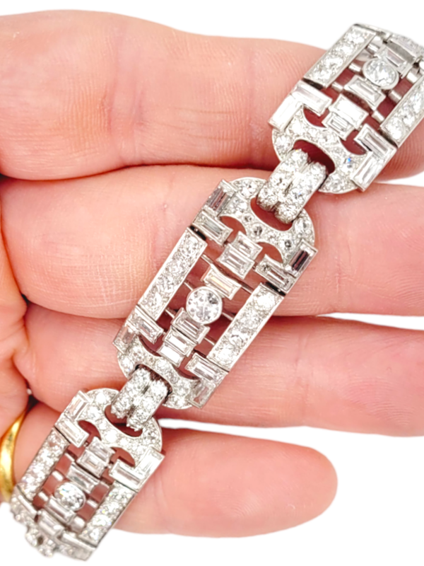 French Art Deco diamond bracelet SKU: 6790 DBGEMS - image 1