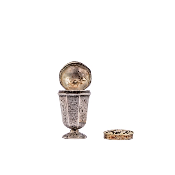 A continental silver ewer-shaped vinaigrette - image 6