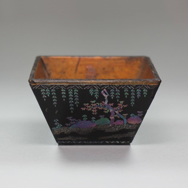 Chinese lac burgauté square bowl, Kangxi (1662-1722) - image 1