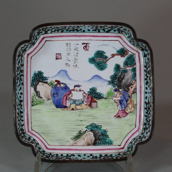 Chinese Canton enamel tray, Qianlong (1736-95) - image 1