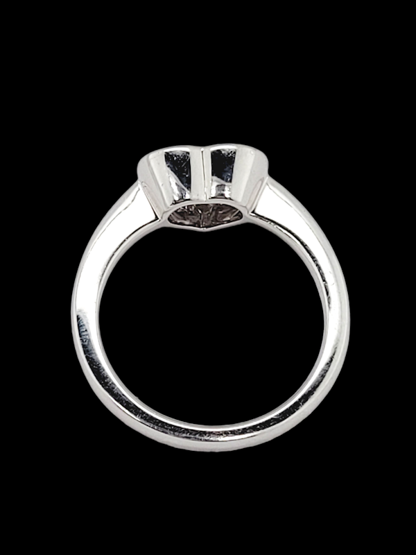 Princess cut diamond heart engagement ring SKU: 6831 DBGEMS - image 3