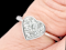 Princess cut diamond heart engagement ring SKU: 6831 DBGEMS - image 2