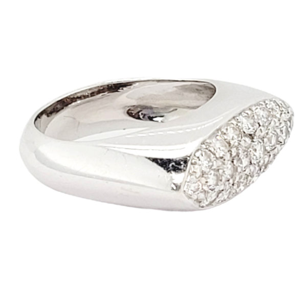 Stylish French pave diamond ring SKU: 6842 DBGEMS - image 6