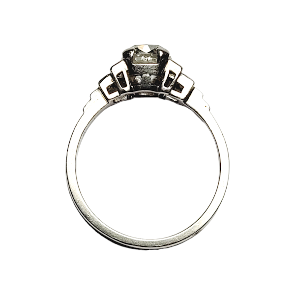 Art deco cushion cut diamond engagement ring SKU: 6844 DBGEMS - image 3