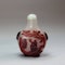 Chinese red overlay glass snuff bottle, 20th century - image 1