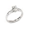 Modern Oval Diamond and Platinum Solitaire Ring 0.91 Carats - image 1