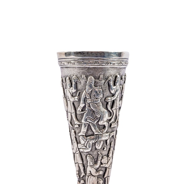 A Pair of Persian Silver Figural Vases, Shiraz, Iran c. 1930 - image 3
