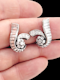 Art deco baguette and brilliant cut diamonds ear cuffs SKU: 6859 DBGEMS - image 2