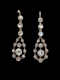 Antique diamond drop earrings SKU: 6852 DBGEMS - image 2