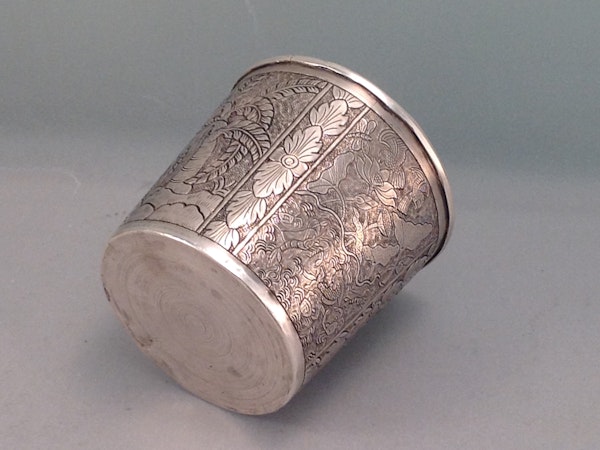 Antique Straights Chinese Silver Beaker. - image 6