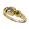 Rose cut diamond set gold ring. North European, late 17th century. - image 1