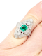 Fine Edwardian emerald and diamond dress ring SKU: 6868  DBGEMS - image 2