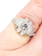 Cool art deco old mine cut diamond ring SKU: 6869 DBGEMS - image 2