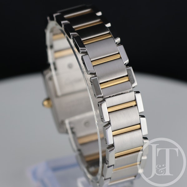 Cartier Tank Francaise Small 2384 20mm Steel and Gold Quartz - image 4