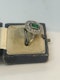 Edwardian emerald diamond ring at Deco&Vintage Ltd - image 2