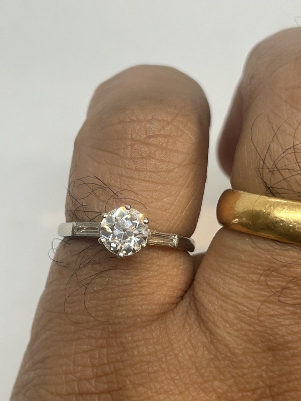 .97ct Art Deco French diamond engagement ring at Deco&Vintage Ltd - image 4