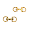 Pair of French 18ct gold stirrup cufflinks SKU: 6878 DBGEMS - image 1