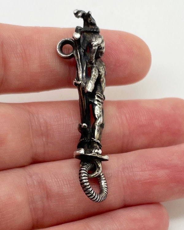 Silver gilt pendant with a figure of Saint Sebastian. German, 15th century. - image 5