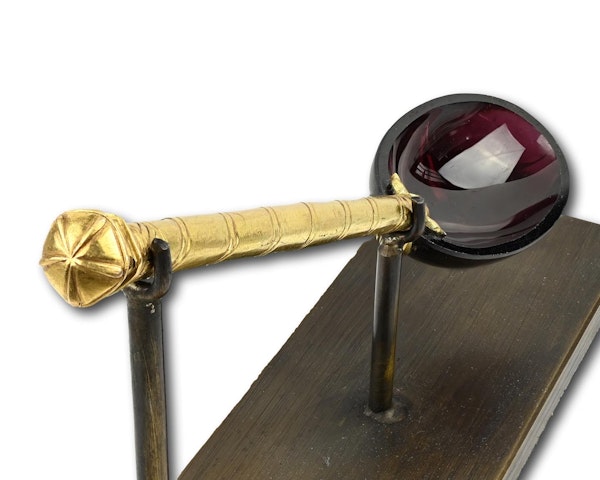 Rare gold handled garnet spoon. French, mid 16th century. - image 11
