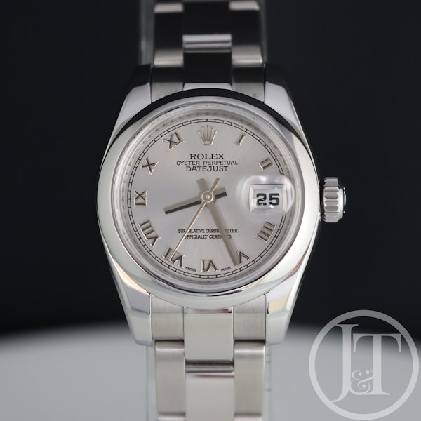 Rolex Lady Datejust 179160 Silver Roman Dial 26mm Oyster Steel 2007 - image 1