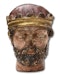 Polychromed wooden head of a decapitated king. French, 17th century. - image 1