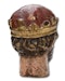 Polychromed wooden head of a decapitated king. French, 17th century. - image 3