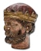 Polychromed wooden head of a decapitated king. French, 17th century. - image 6