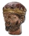Polychromed wooden head of a decapitated king. French, 17th century. - image 7