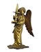 Medieval gilt bronze sculpture of a torchere bearing angel. French, circa. 1300. - image 8