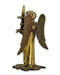 Medieval gilt bronze sculpture of a torchere bearing angel. French, circa. 1300. - image 9